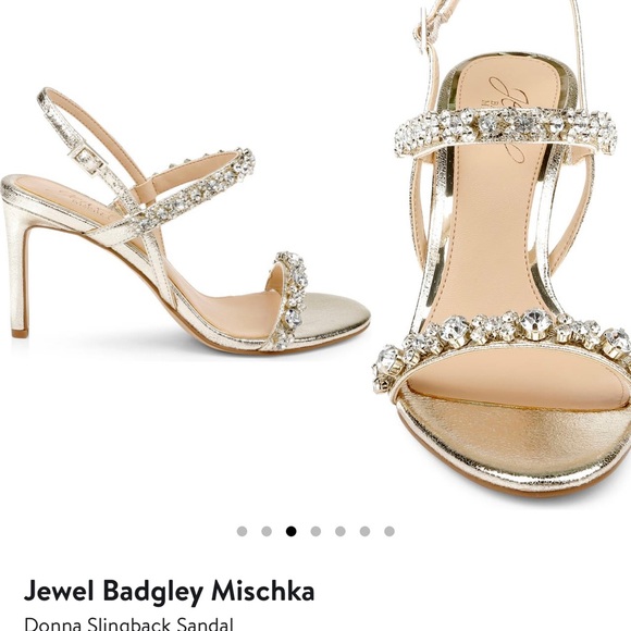 BRAND NEW Jewel Badgley Mischa Donna size 8 light gold - Picture 5 of 6